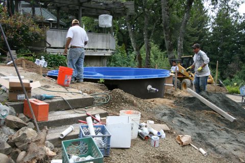 Crystal Beach installed pool