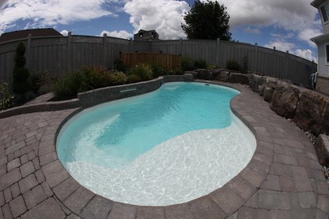 Haven Spa installed pool