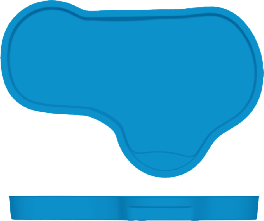 Kiddie Pool - Freeform Pond shape and depth profile