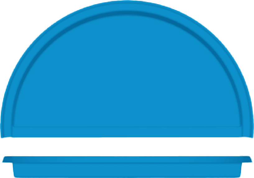 Round Spill Over Tanning Ledge shape and depth profile
